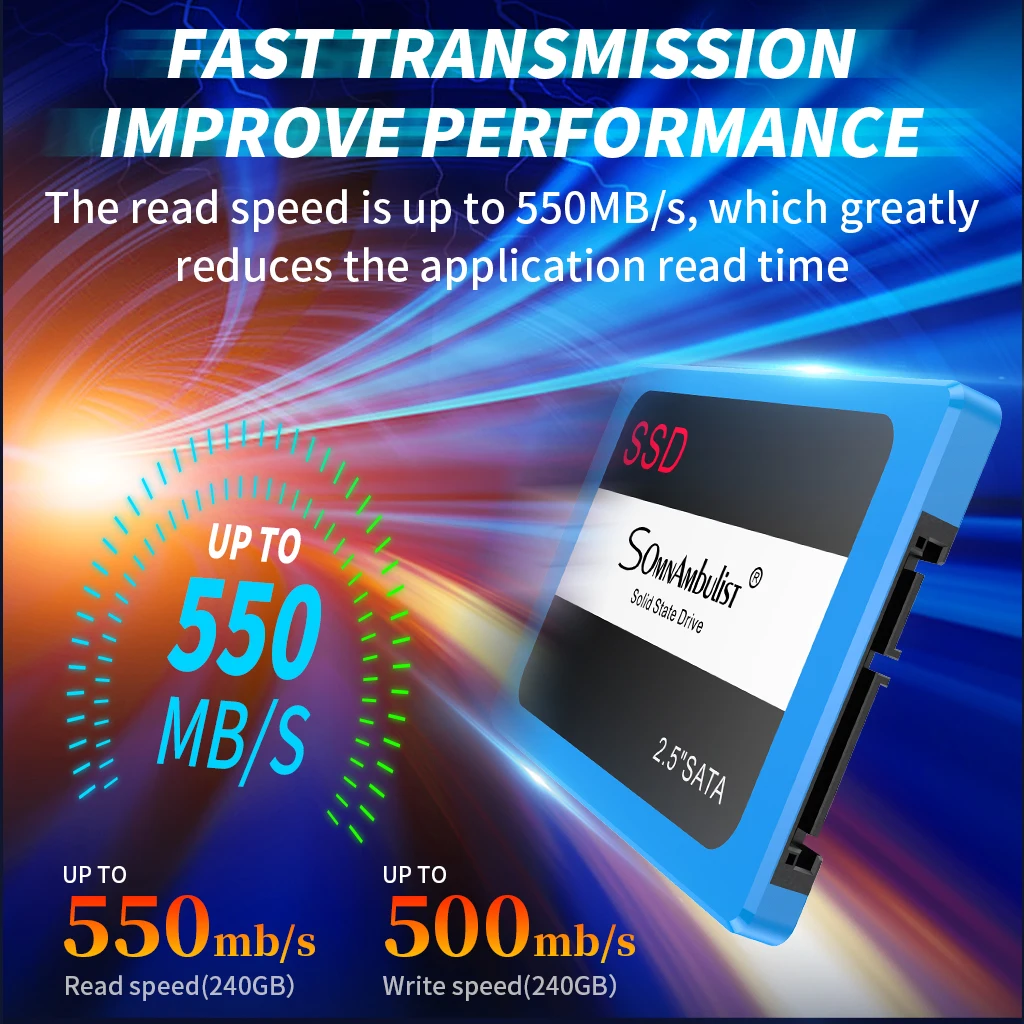 Твердотельный Накопитель SSD 2 5 дюйма 128 ГБ 120 240 480