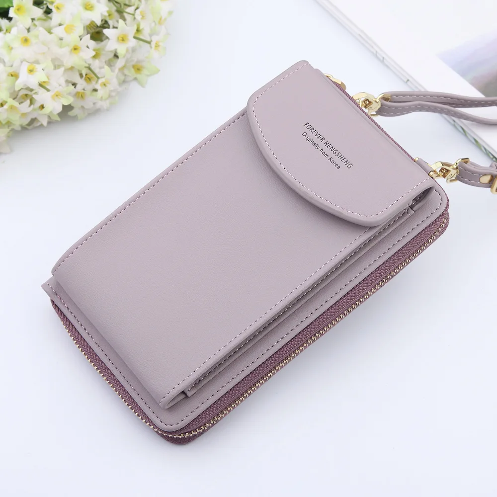 

2020 New Women Long Wallet Shoulder Bag Female Wallets Clutch Lady Purse Zipper Phone Pocket Card Holder Ladies Carteras