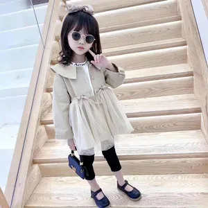 2020 Новинка для маленьких девочек; Летнее Детское кружевное платье-пачка в повседневном стиле детские вечерние на день рождения сплайс платья одежда