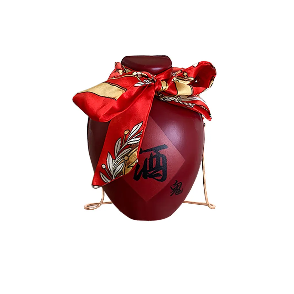 Женская модная сумка для винных бутылок новый стиль шарф цепочка через плечо