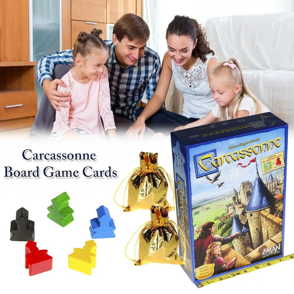 Carкассонные настольные карты для настольных игр прочные игральные игроков