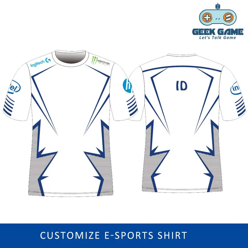 Сделай сам изготовление на заказ Униформа с коротким рукавом для электроспорта