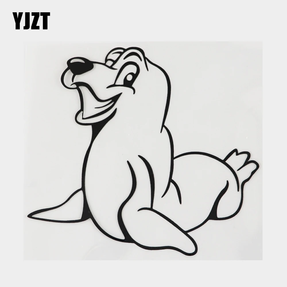 

YJZT 14.4CM×13.1CM Amusing Lovely Aquatic Rodent Beaver Decal Car Sticker Vinyl 18A-0701