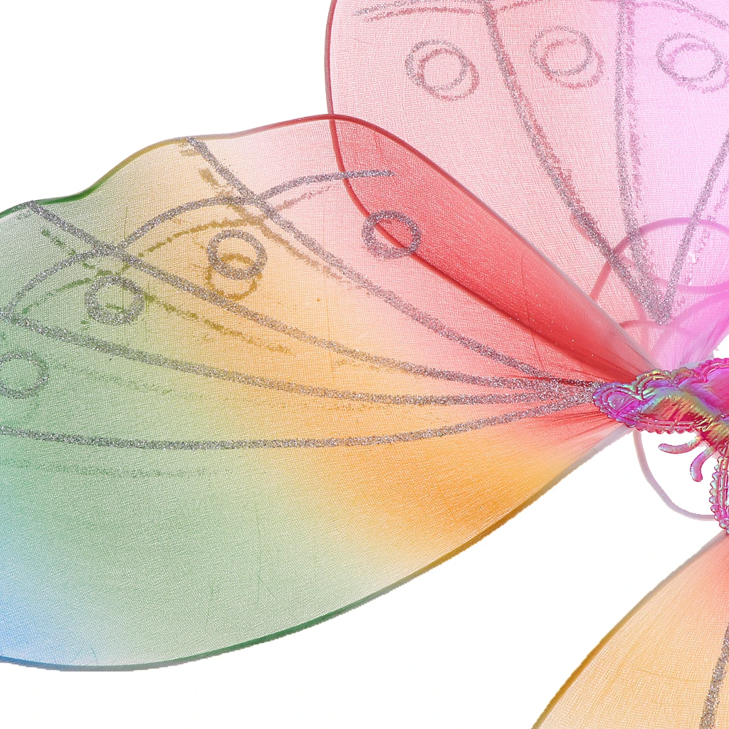 Милое яркое детское платье с крыльями бабочки для дня рождения и фотосессии |