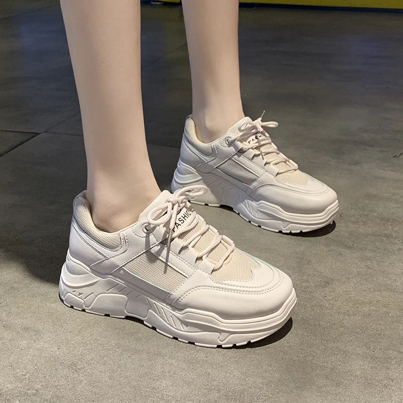 

2021 spring new Korean style sports breathable shoes fashion student shoes dad shoes net red fashion versatile women's shoes