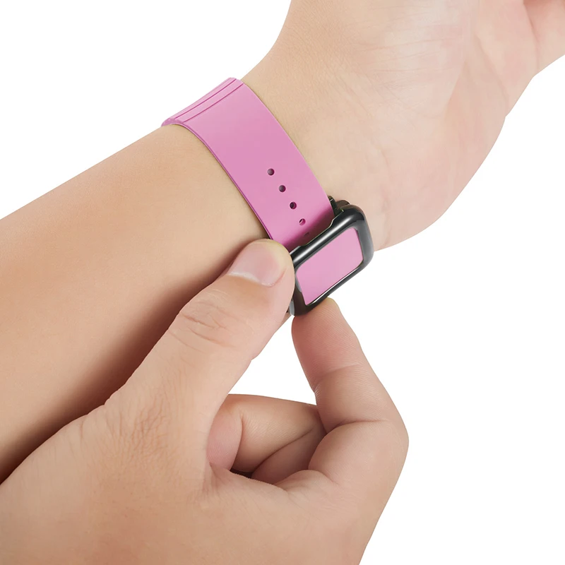 

Stylish DIY Silicone Strap For Apple Watch band 40mm 44mm 38mm 42mm smartwatch wristband Sport bracelet iWatch serie 3 se 4 5 6