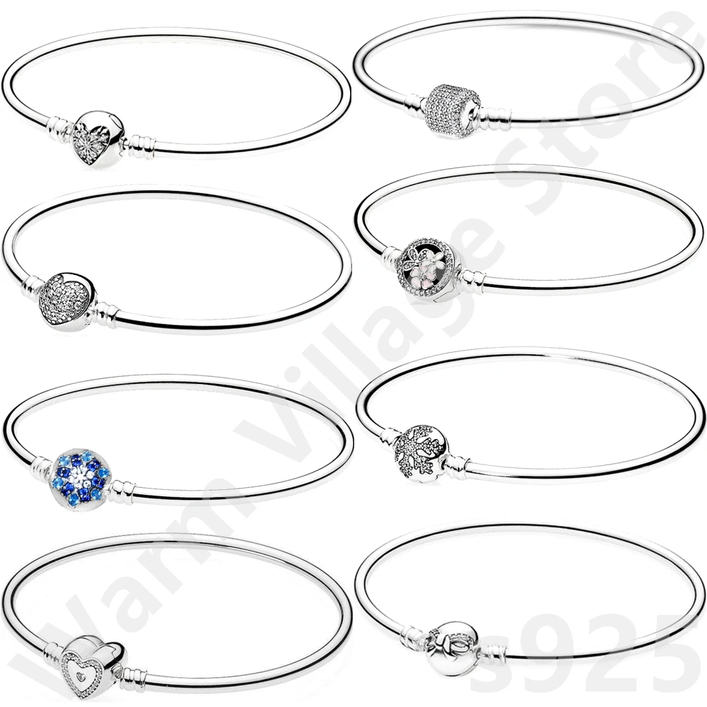 

Женский серебряный браслет в форме сердца, циркониевый браслет с пряжкой в форме сердца, жесткий проволочный браслет, браслет, ювелирные из...
