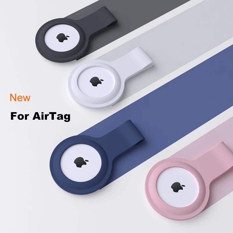 

YTD Soft Liquid Silicone Protective Case For Airtags Cover Hangable Keychain Locator Tracker Cover For airtags Case