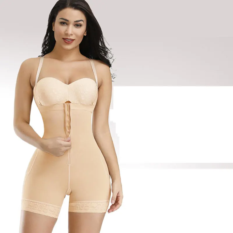 

Adjustable Shoulder Strap Body Shaper High Stretch Shapewear Breathable gaine ventre Underbust Push Up gaine amincissante femme