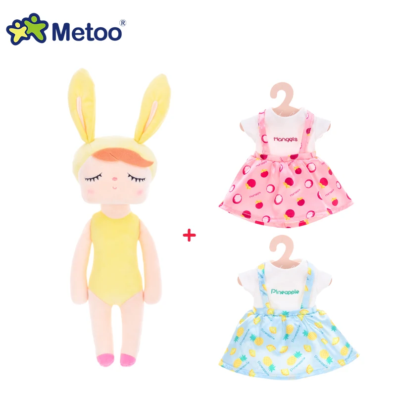 

Metoo Plush Toys Angela Dolls Stuffed Stuffed Toys Girl Wear Toys Kids Kawaii Cartoon Rabbit for Girls Birthday Christmas Gift
