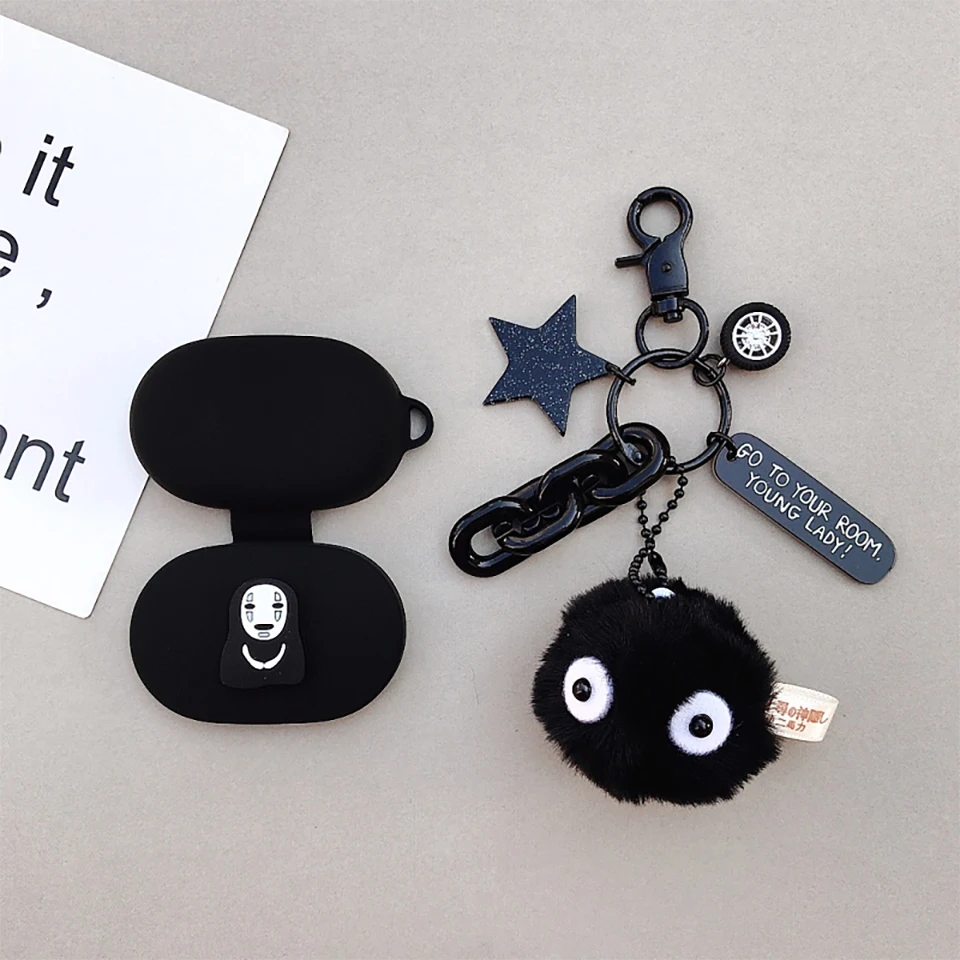 

Cartoon Soft Silicone Earphone Case for Xiaomi AirDots Shockproof Cover for Redmi AirDots Bluetooth Earphone Funny Ghost Decor