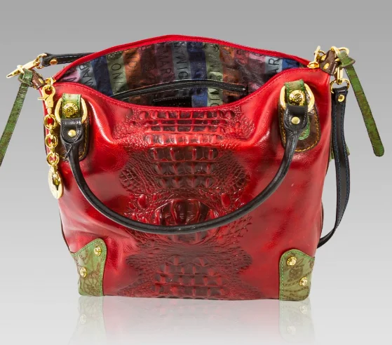 Custom logo wholesale genuine Italian leatherleather embossed crocodile bag handbag Luxury exotic alligator | Багаж и сумки