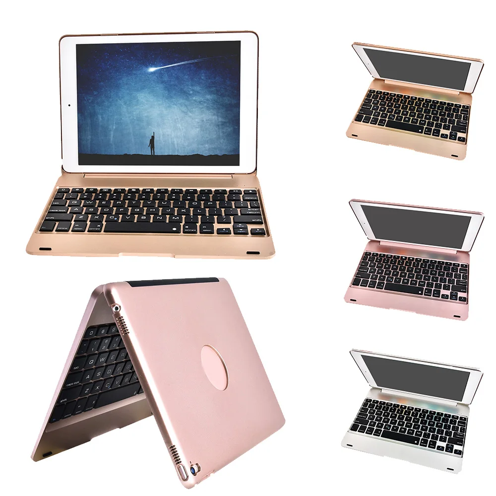 Besegad алюминиевая клавиатура Bluetooth панель клавиатуры Чехол для Apple iPad Air 2 Pro 9 7