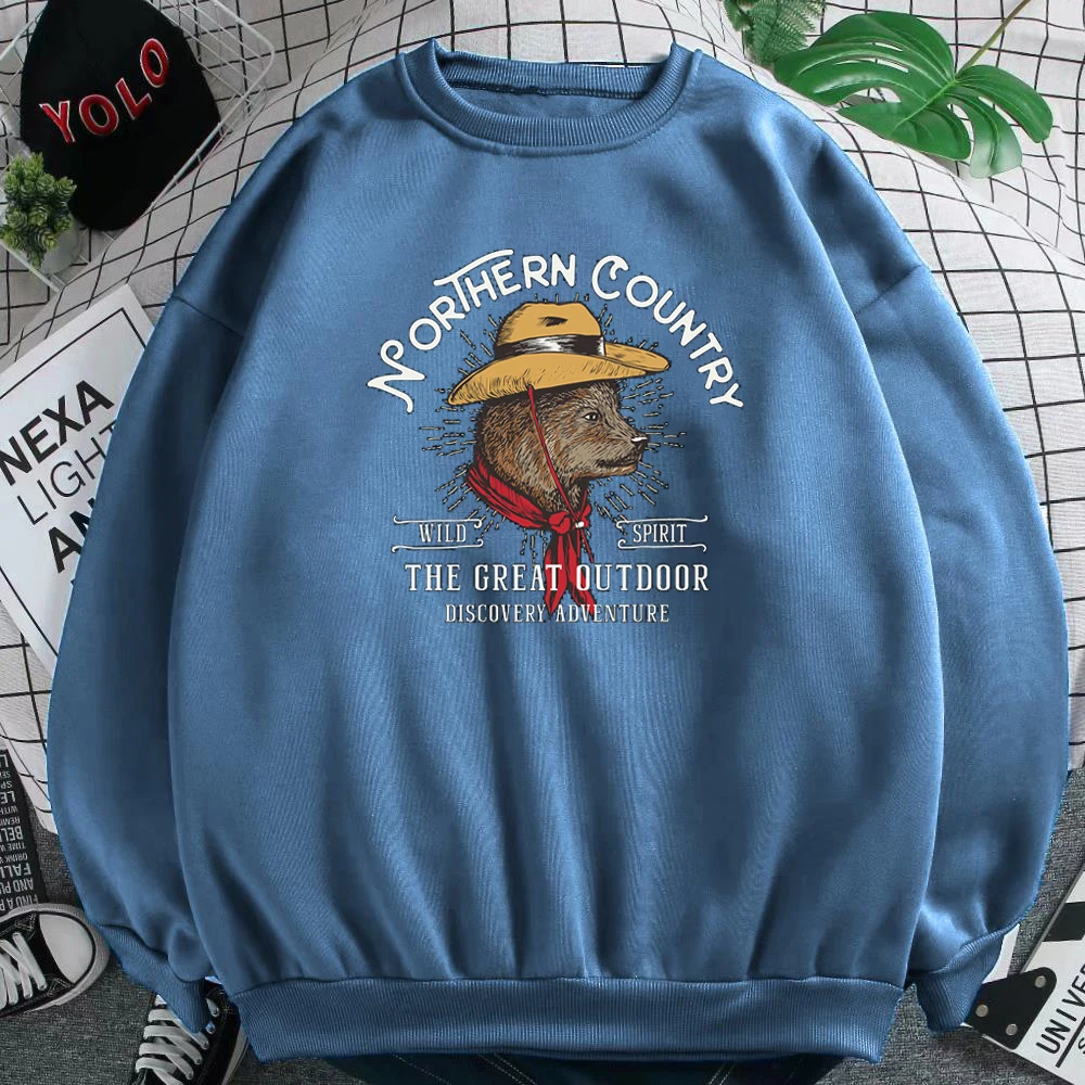 

Свитшот с принтом северной страны, женская модная повседневная толстовка, флисовые теплые толстовки в стиле хип-хоп, осень 2021, Женский Топ в...