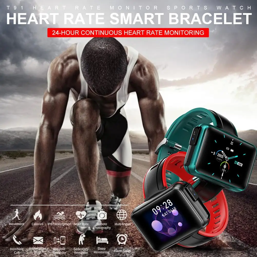 

NEW Arrival Smart Watch Men Women IPX6 Waterproof Smartwatch With Wireless Headphone Bluetooth Headphones Sport Bracelet Hot