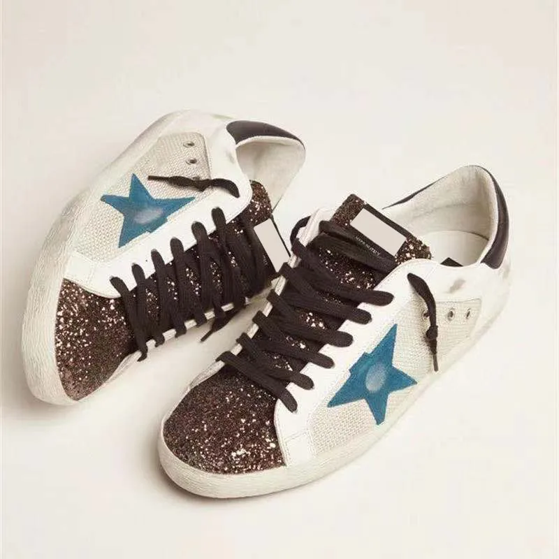 

Осенне-зимняя новая сетчатая прошитая обувь для детей старшего возраста Нескользящая модная повседневная обувь с блестками для родителей ...