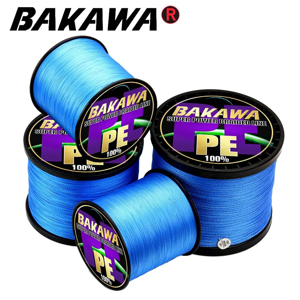 

BAKAWA 500M 300M 1000M 4 Strands PE Braided Wire Multifilament Japanese Fishing Line Multicolour