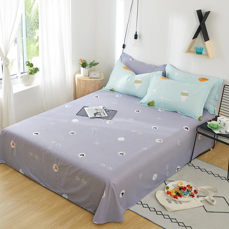 1 шт. 100% из материала на основе хлопка лист сетка в полоску с принтом Покрывало