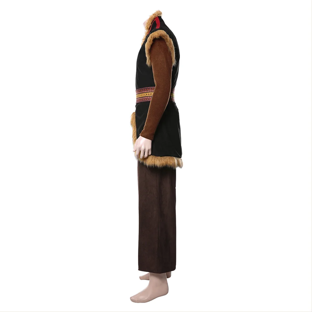 

Fast delivery Snow Queen Prince Kristoff Cosplay Costume Halloween Carnival Costume men women autumn clothes Christmas Gift
