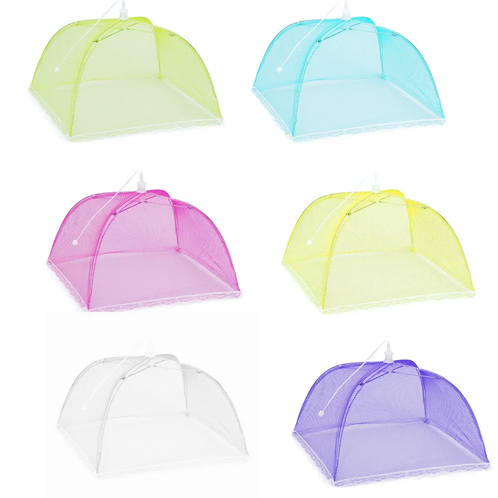 1PC Portable Umbrella Style Food Cover Anti Mosquito Meal Lace Table Home Using Kitchen Gadgets Cooking Tools | Дом и сад