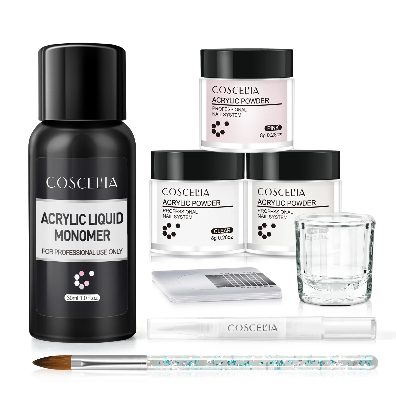 

COSCELIA Acrylic Powder Set Nail Kit Acrylics For Nails Manicure Set Nail Supplies For Professionals Tool Kit All For Manicure