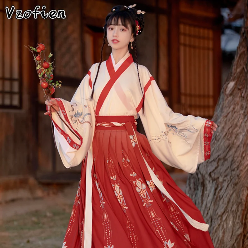 Традиционное китайское танцевальное платье ханьфу, винтажный наряд для девочек, костюм принцессы, косплей