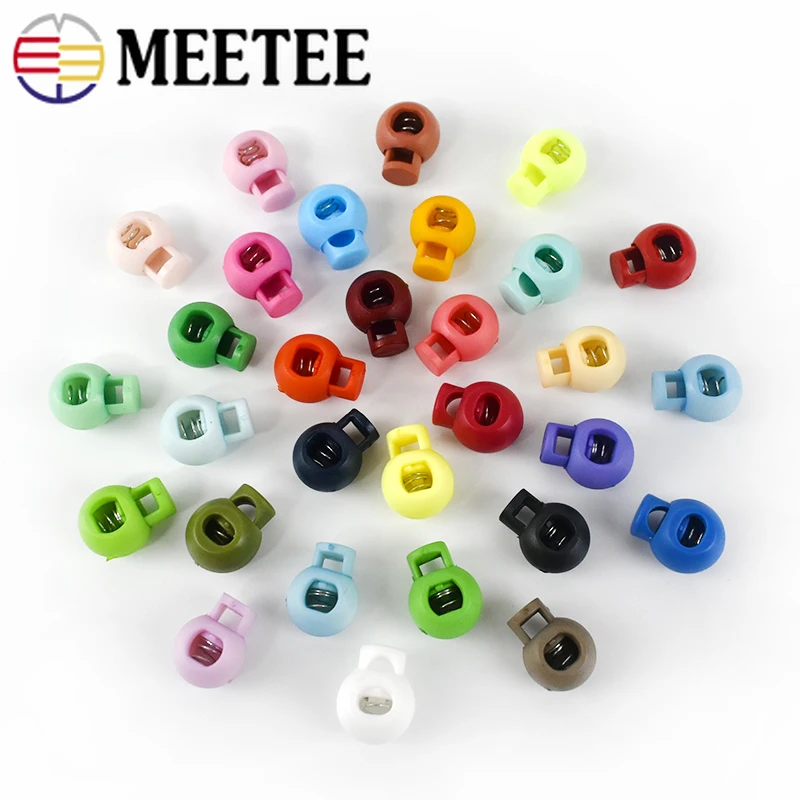 Meetee 100 шт. Высококачественная пластиковая фиксатор для фиксации шнура затяните