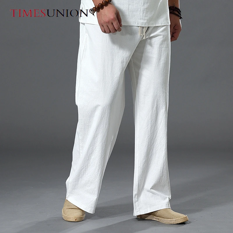 

Loose Pants Men Summer Men's Cotton Tall Big Sizes Wide Leg Linen Pant Oversized Jogger Trousers Male Plus Size 7XL 8XL 9XL