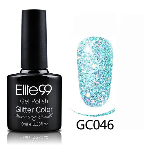 GC046 Elite99 гибридные Лаки гель лак для ногтей набор Гель-лак с блестками Живопись ногтей искусство поли УФ гель лак Топ базовый праймер для маникюра - Color: GC046