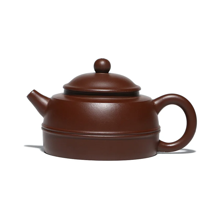 

Yixing Zisha teapot raw ore small teapot purple eggplant mud line round teapot