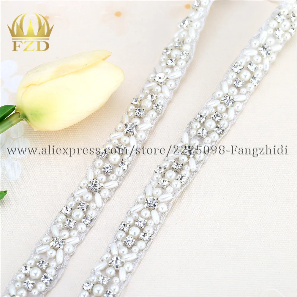 (10 ярдов) оптовая продажа прозрачные стразы для шитья отделка бисером цепочка