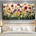 Абстрактная красочная масляная Цветочная фотография стены холст картина акварель декоративная картина для гостиной