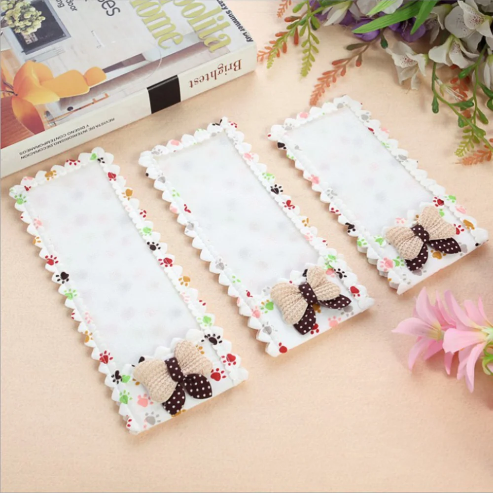 

1PC Heart Shaped Fabric Bow Style Creative Beautiful Fabric Lace Cover for Peach Edge - Toe Pattern Small Size