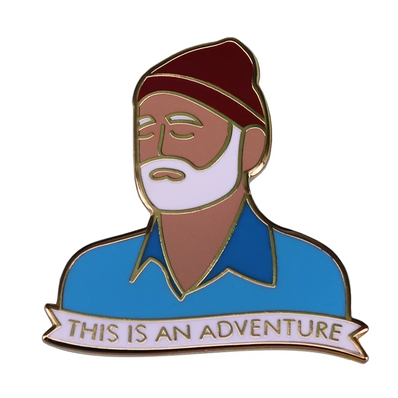 Коллекционная бижутерия The Life Aquatic вдохновленная Стивом зисоу с лацканами и