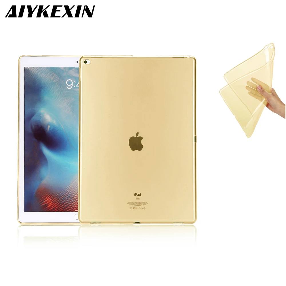 Новый Мягкий Силиконовый ТПУ чехол для Apple iPad Pro12.9 ультра тонкий прозрачный