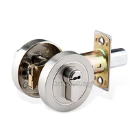 high quality 1piece zinc alloy deadbolt security door lock with key safety lock interior door lock entrance locker w keys