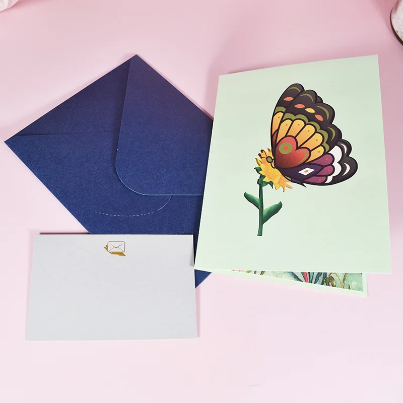

Butterfly Blessing Cards 3D Popup Greeting Cards Handmade Card for Birthday Anniversary Wedding Thanksgiving Valentine's Day