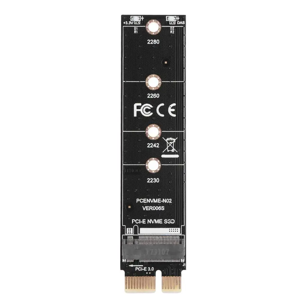 Переходная карта NVME PCIE M.2 SSD на PCI-E3.0 1x высокоскоростной удлинитель M Key NGFF