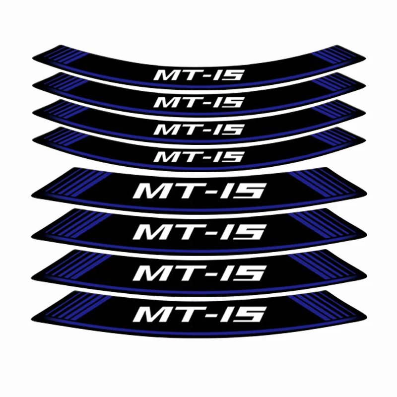 Новый мотоцикл 8X толстый край внешний обод наклейки полосы колесные для YAMAHA MT-15