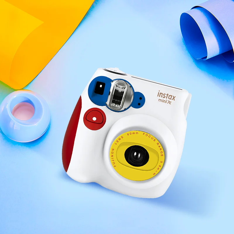 Новая красочная Fuji Fujifilm Instax Mini 7C 7S мгновенная камера мини-пленка для фотосъемки с