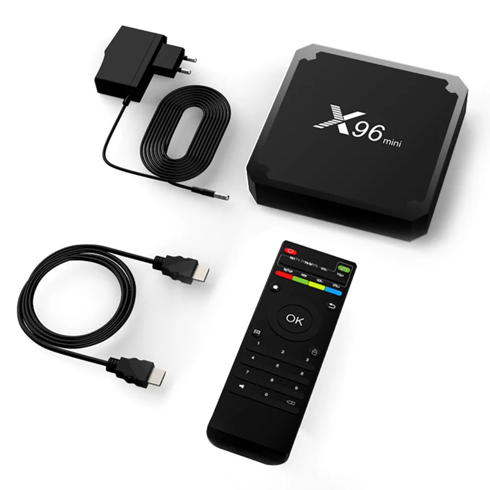 ТВ приставка X96 mini Android 9 0 Wi Fi 2 4 ГГц четырехъядерный процессор Amlogic S905W медиаплеер 4K