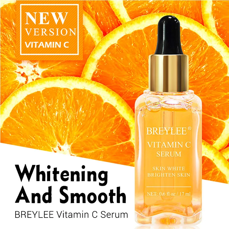 

BREYLEE Vitamin C Serum Face Whitening Essence Brighten Skin Fade Dark Spots Remove Freckle Speckles Anti Dullness Darkness Skin