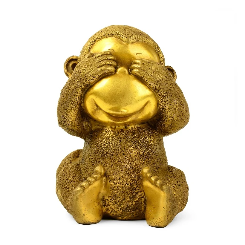 

LAOJUNLU из чистой меди украшения с обезьяной из латуни четыре обезьяны зодиака обезьяны украшения для дома гостиной, не смотреть обезьяны