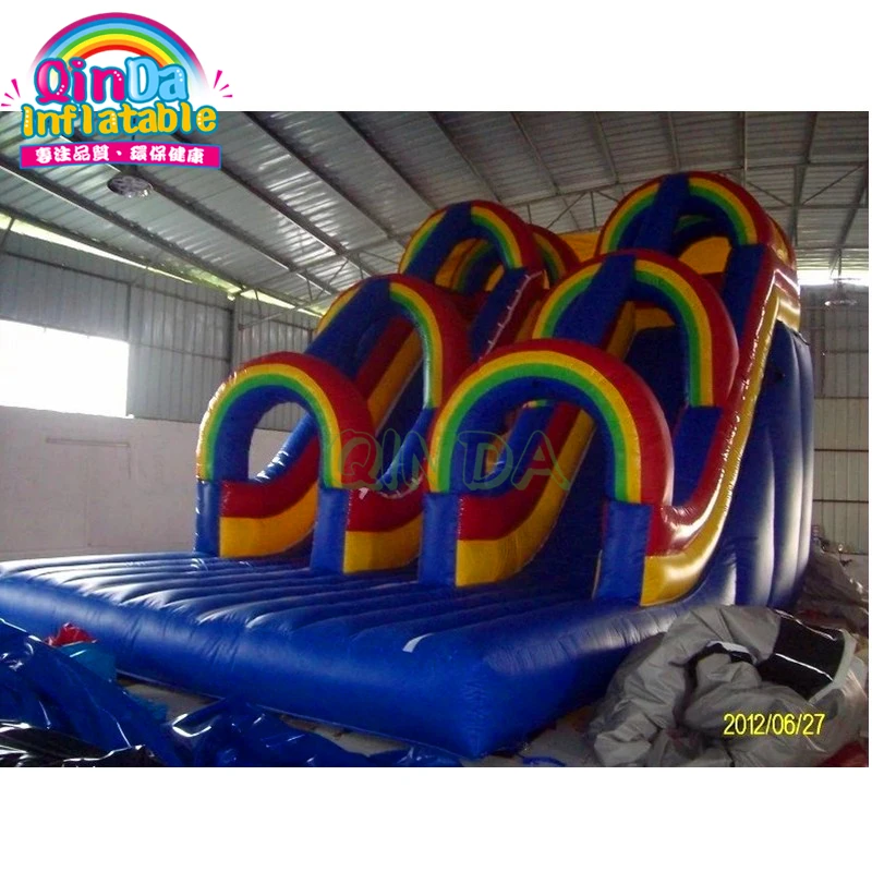 Двойная полоса надувная сухая горка гигантская горка|Надувные игрушки| |