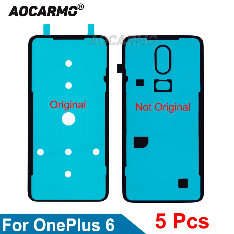Aocarmo 5 шт./лот для OnePlus 6 1 + задняя крышка батарейного отсека клейкая лента