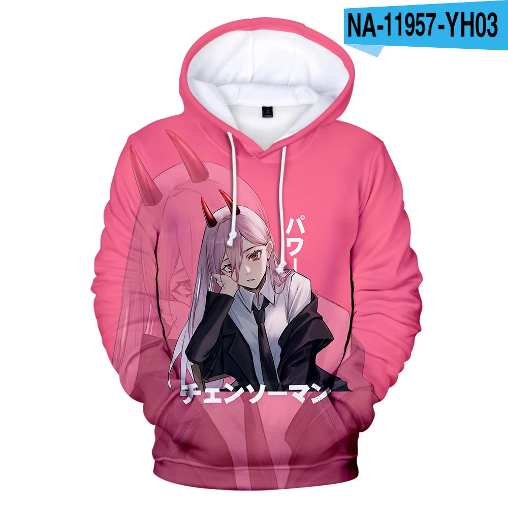 

New Anime Chainsaw Hoodies Anime Men/Women Sweatshirts Chainsaw Hoody Kawaii Boys/Girls Polluvers Anime Hoodies cosplay Clothes
