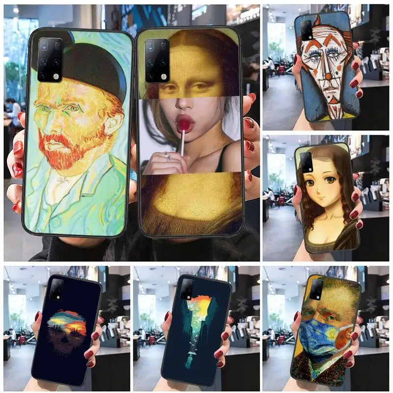 

Mona Lisa funny Spoof Art Phone Case For Xiaomi 9t pro lite 10 MIX 2S 3 note10lite 8 cc9 pro nax fundas cover