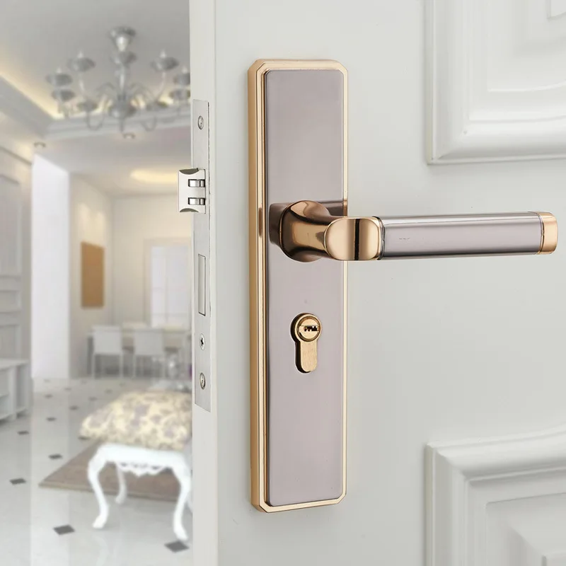 Дверной замок с гальваническим покрытием из цинкового сплава для комнат дверные