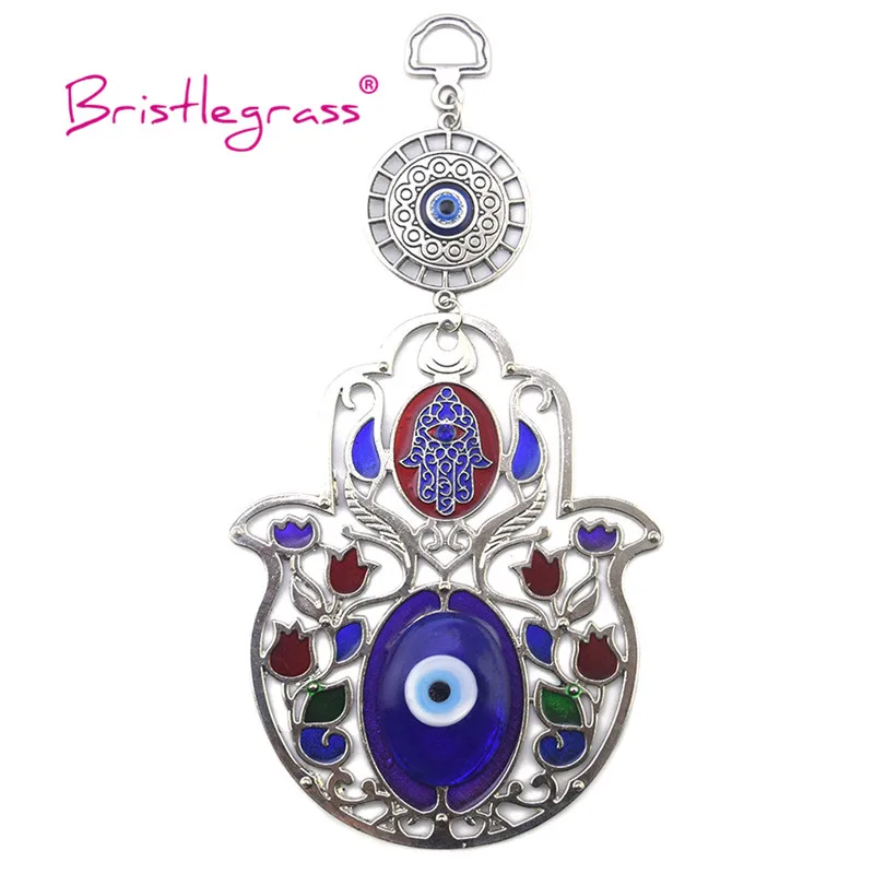 Бриллиантовая трава турецкий синий глаз Хамса рука роза цветок амулет на удачу