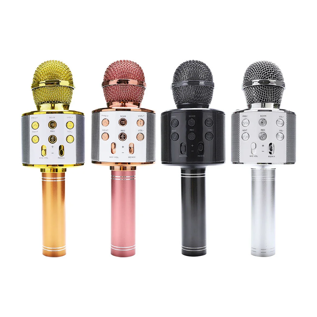 Беспроводной портативный микрофон KTV WS858 Bluetooth USB для караоке профессиональный